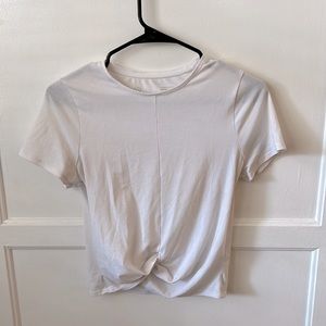 White outdoor voices cropped crossover top!